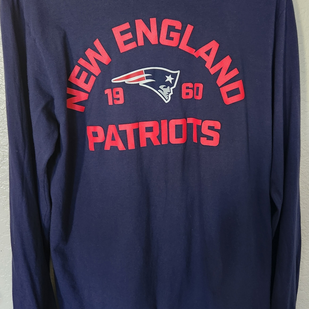 NFL New England Patriots Team Apparel Navy Long Sleeve Shirt